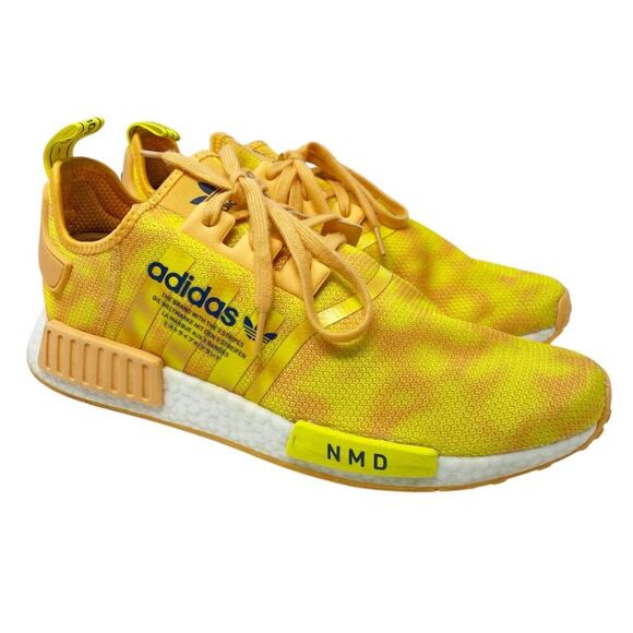 Adidas Yellow/Orange NMD R1 Casual Sneakers Lace Up Men's Size 13 EUC - Picture 9 of 9
